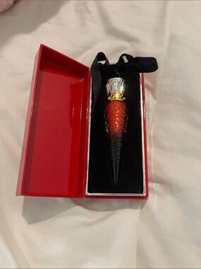 Red and Black Decorative Vial Pendant